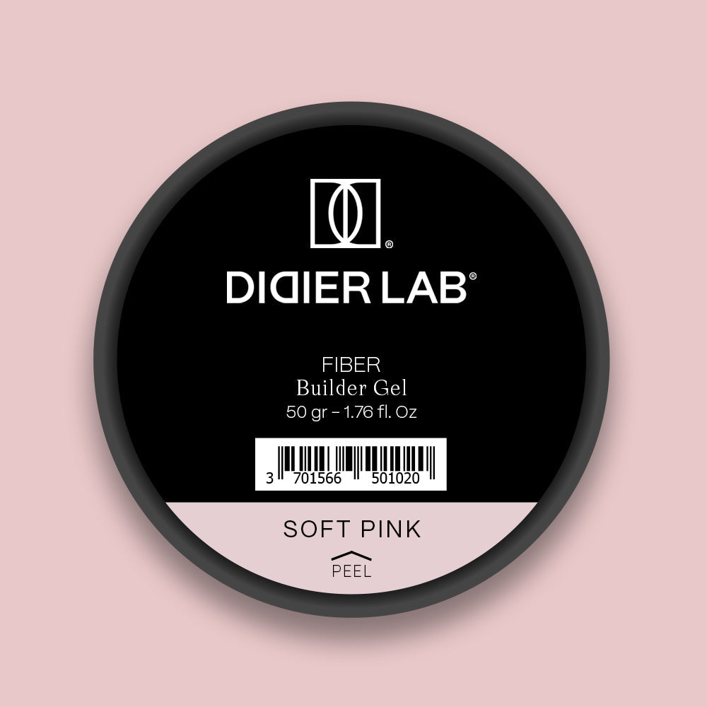 Kuitu rakennegeeli Didier Lab, Soft Pink, HEMA & TPO FREE50gr