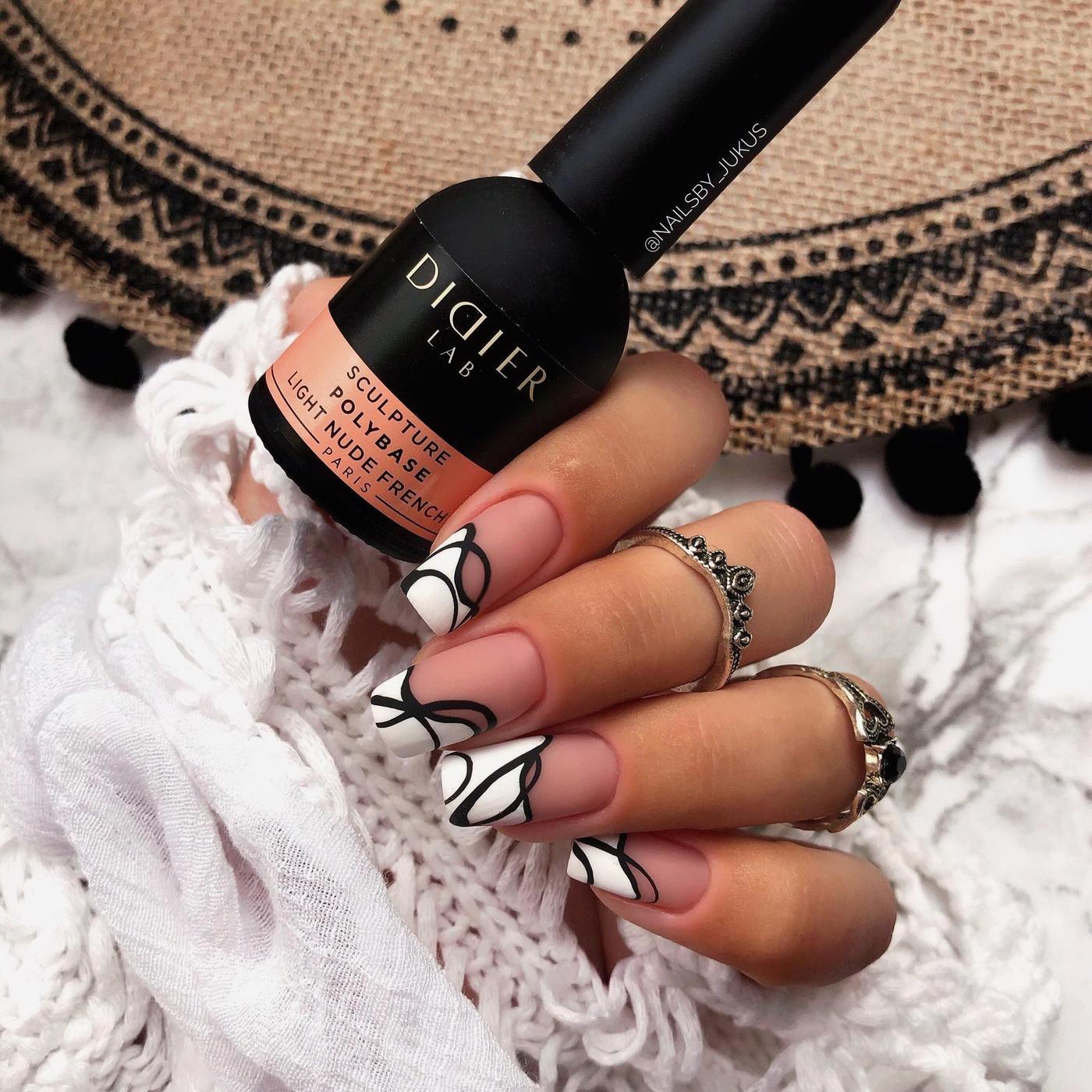 Geelilakka Polybase, Light nude french, HEMA & TPO VAPAA Didier Lab, 10ml