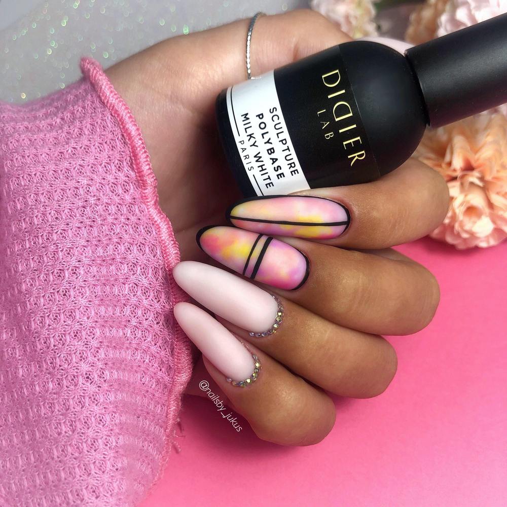 Geelilakka Polybase, Milky White, hema & tpo vapaa Didier Lab, 10ml