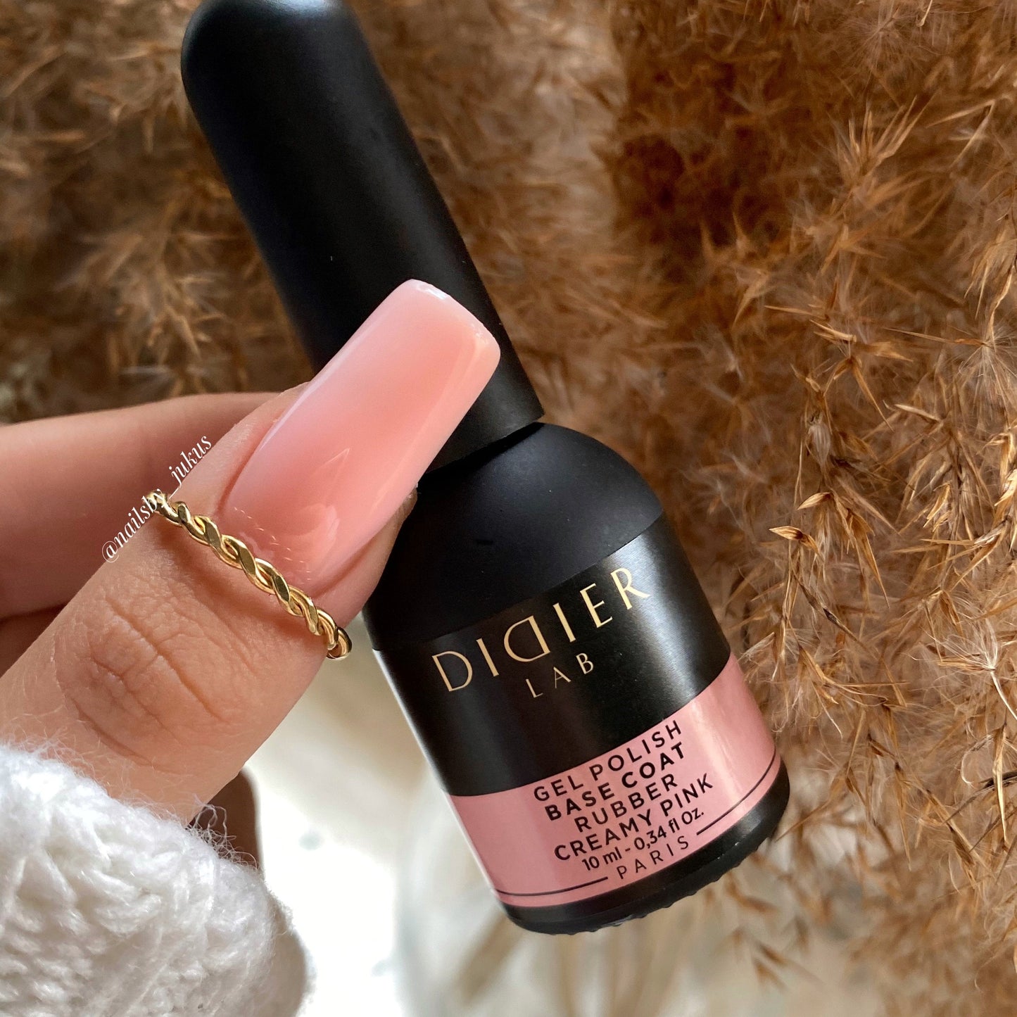 Geelialuslakka Rubber Creamy Pink, Didier Lab 10ml