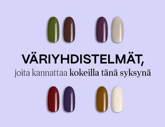 Väriyhdistelmät, joita sinun kannattaa kokeilla tänä syksynä.