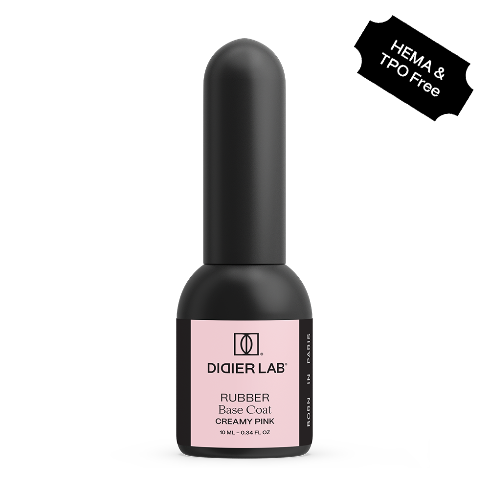 Geelialuslakka Rubber Creamy Pink HEMA & TPO vapaa Didier Lab 10ml