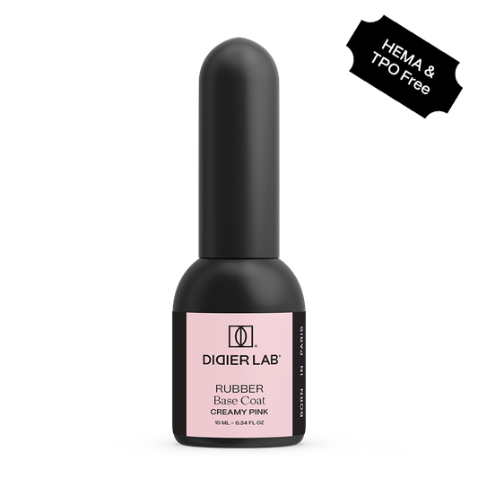 Geelialuslakka Rubber Creamy Pink HEMA & TPO vapaa Didier Lab 10ml
