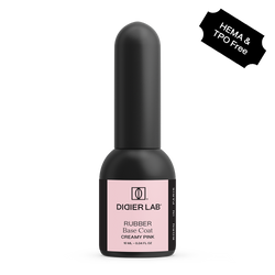 Geelialuslakka Rubber Creamy Pink HEMA & TPO vapaa Didier Lab 10ml