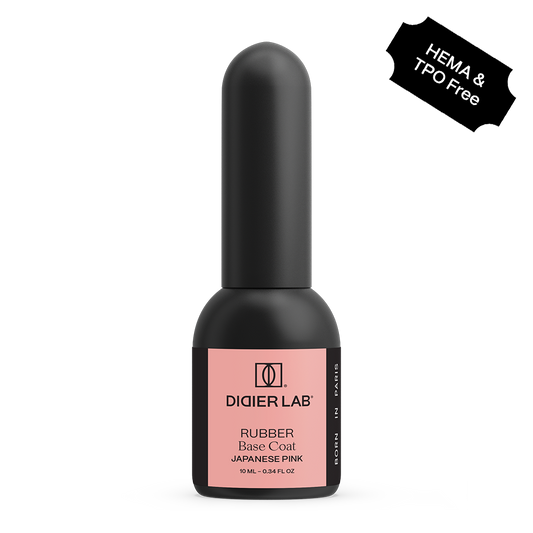 Geelilakka, Rubber base coat, Japanese pink, HEMA & TPO FREE 10ml