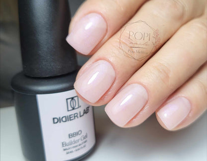 Rakennegeeli BBIO Didier Lab, Milky Pink Glitter, HEMA & TPO FREE 15ml