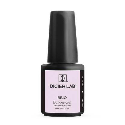 Rakennegeeli BBIO Didier Lab, Milky Pink Glitter, 15ml