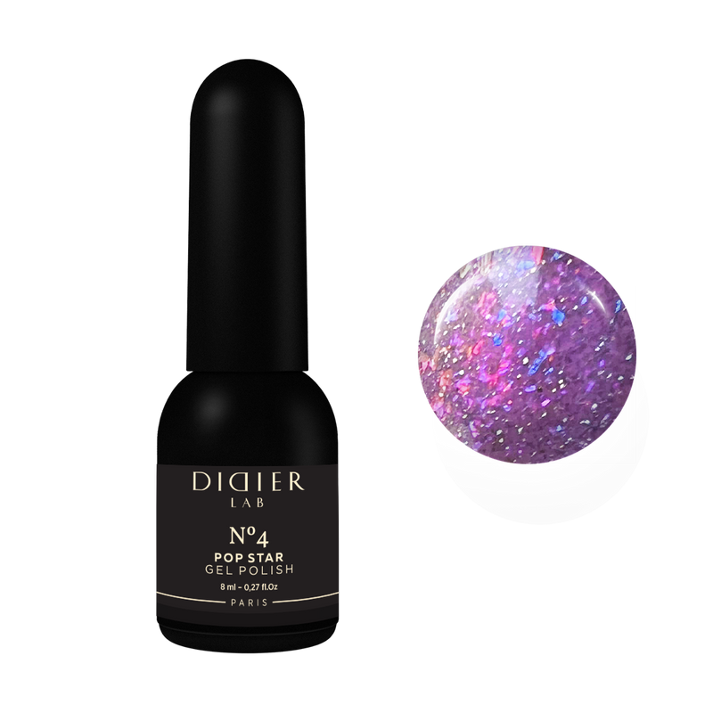 Geelilakka POP Star No4, hema & tpo vapaa Didier Lab, 8ml