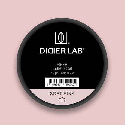 Kuitu rakennegeeli Didier Lab, Soft Pink, HEMA & TPO FREE50gr