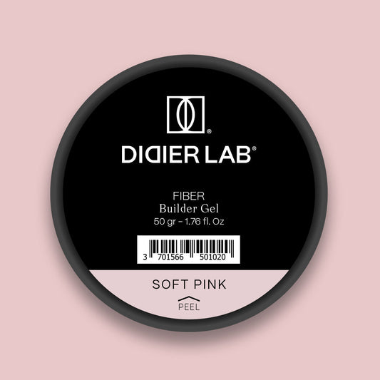 Kuitu rakennegeeli Didier Lab, Soft Pink, HEMA & TPO FREE50gr