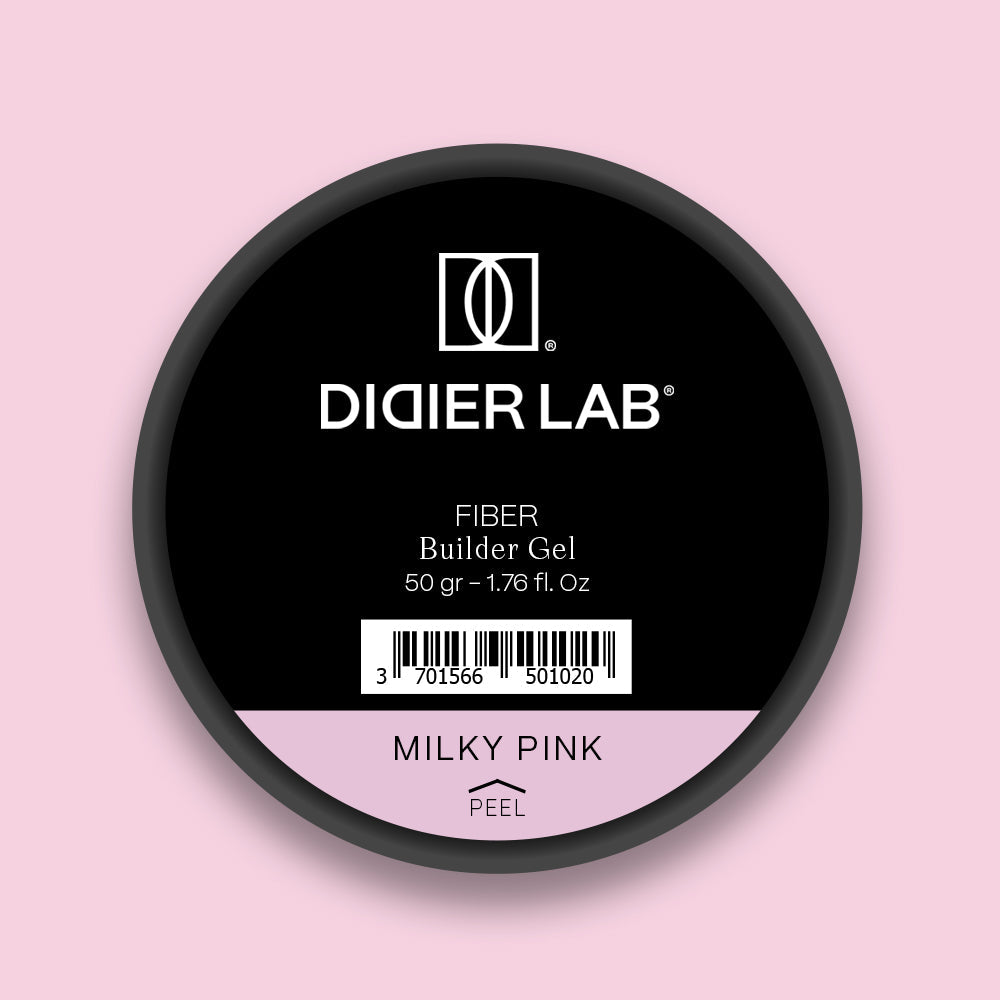 Kuitu rakennegeeli Didier Lab, Milky Pink, HEMA & TPO FREE 50gr