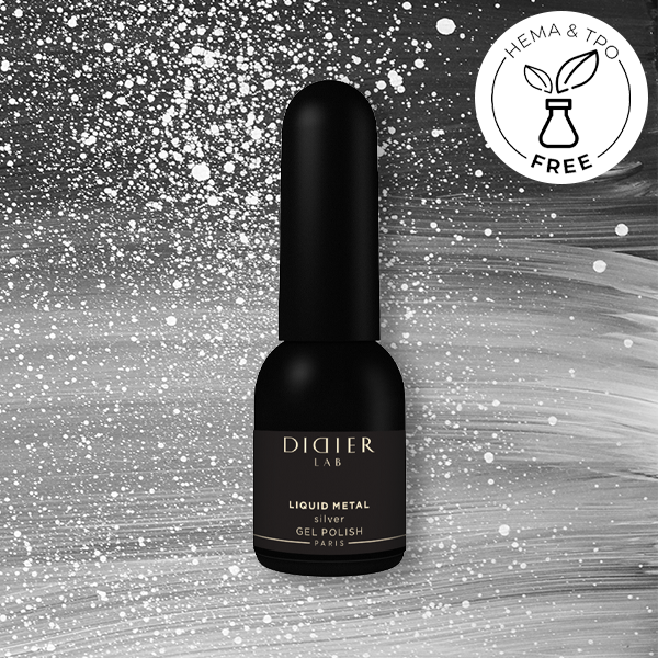 Geelilakka Liquid Metal hopea tpo vapaa Didier Lab 10ml