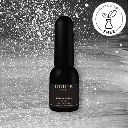 Geelilakka Liquid Metal hopea tpo vapaa Didier Lab 10ml