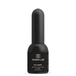 Geelipäällyslakka Glitter Top coat, silver, Didier Lab 10 ml