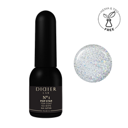 Geelipäällyslakka Pop Star no wipe No1, Didier Lab, 8ml