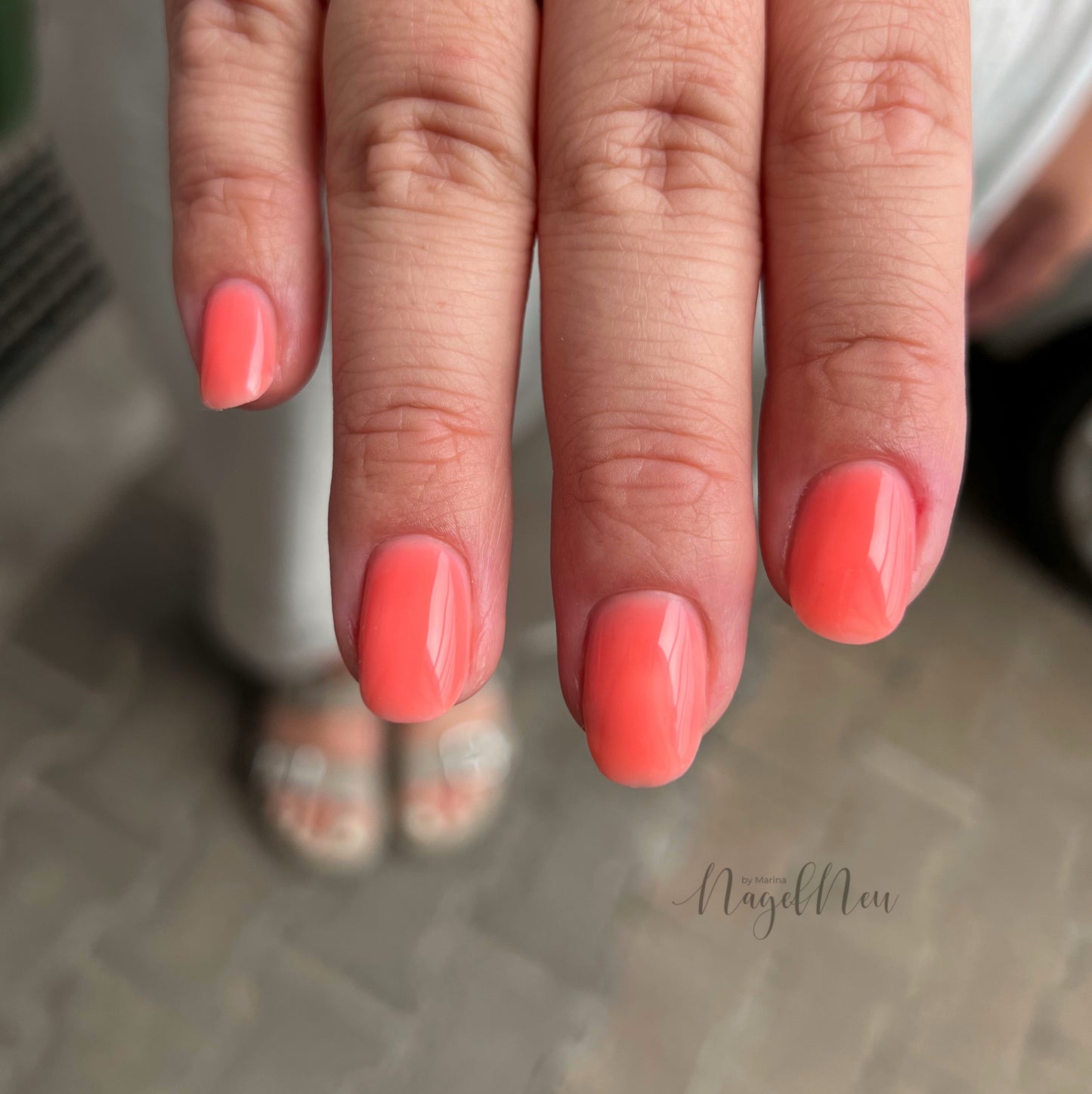 Geelilakka, Rubber base coat, magic coral, 10ml