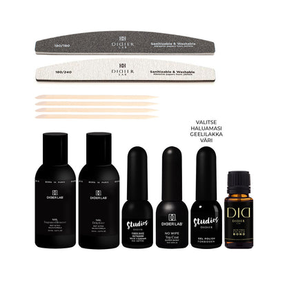 Geelilakkasetti aloittelijoille ilman UV-lamppua - valitse väri