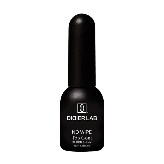 Geelipäällyslakka top coat No Wipe Super Shiny, Didier Lab, HEMA and TPO free, Clean Formula, 10 ml
