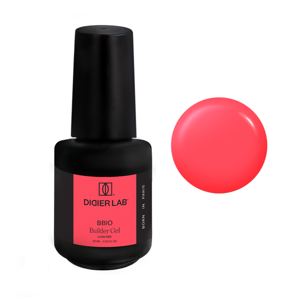 Rakennegeeli BBIO Didier Lab Love Red HEMA & TPO VAPAA 15ml