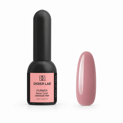 Geelilakka, Rubber base coat, Japanese pink, 10ml