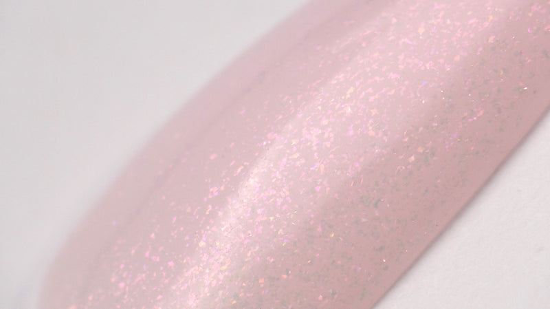 Geelipäällyslakka Glitter Top coat, pink, hema & tpo vapaa Didier Lab 10 ml
