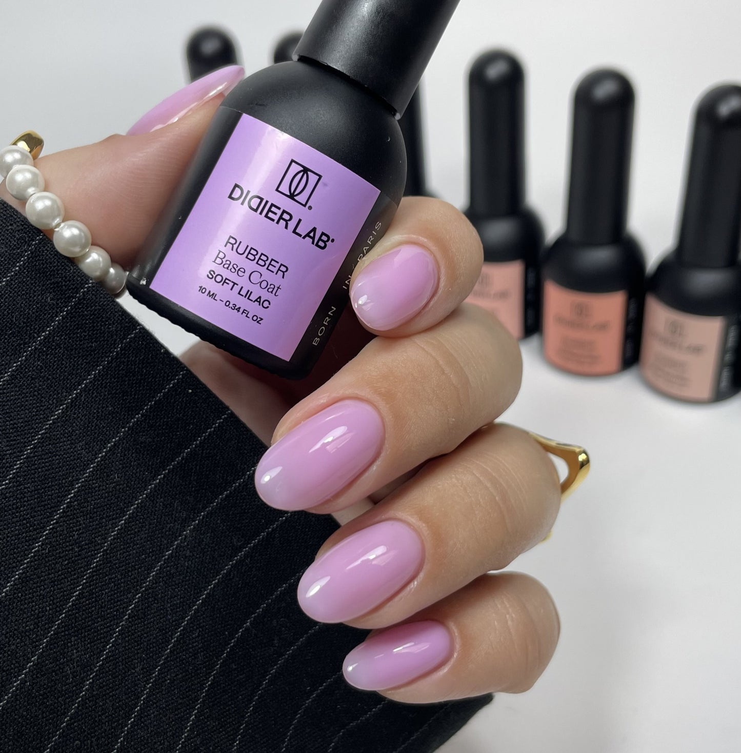 Geelilakka, Rubber base coat, soft lilac, 10ml
