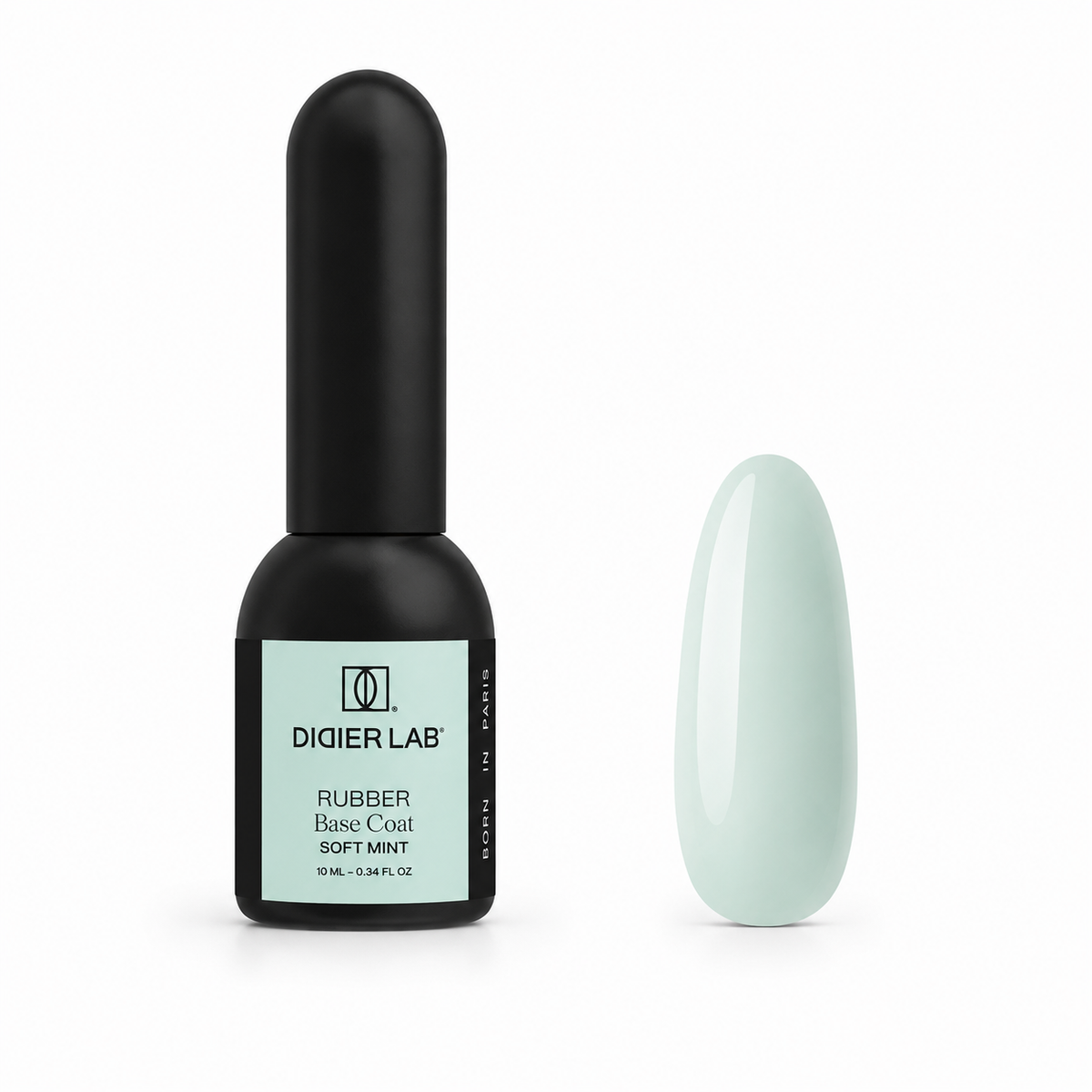 Geelilakka, Rubber base coat, soft mint,  10ml