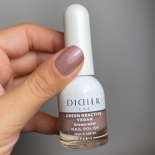 Vegaaninen kynsilakka Green reactive Didier Lab brown mist 10ml