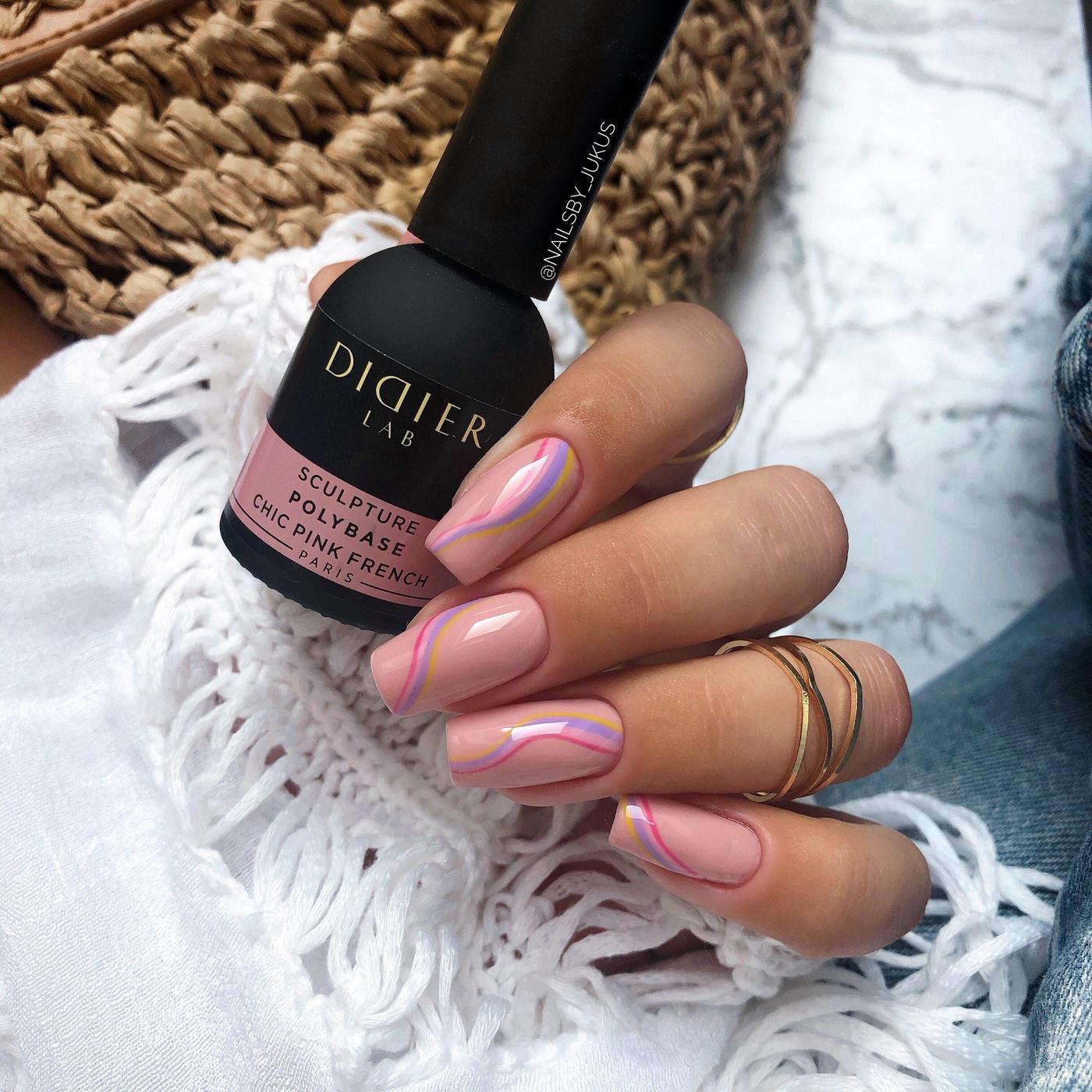 Geelilakka Polybase, Chic Pink French, hema & tpo vapaa Didier Lab, 10ml