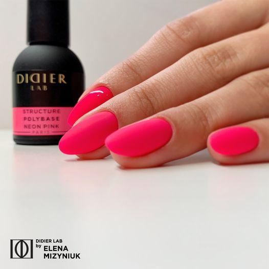 Manikyyrisetti Polybase Neon Pink ja Strong aluslakka