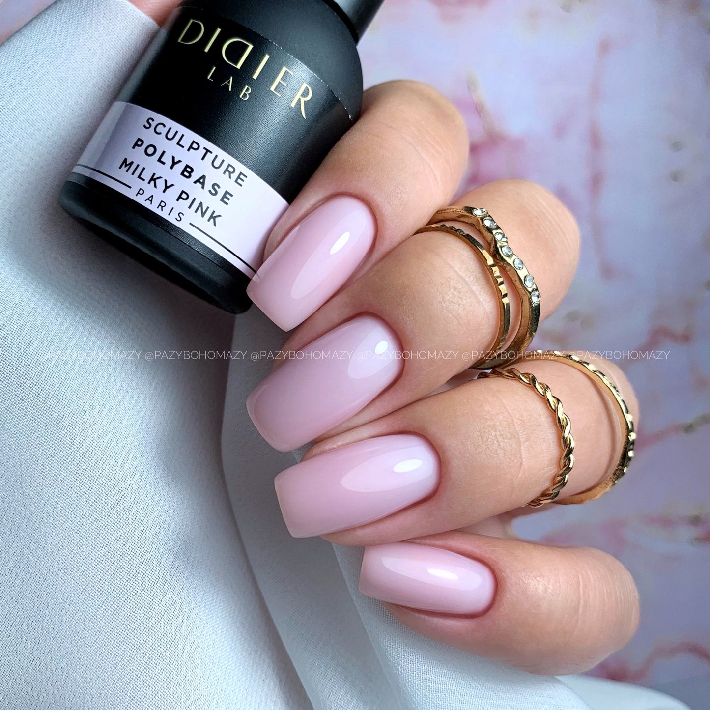 Geelilakka Polybase, Milky pink, Didier Lab, 10ml