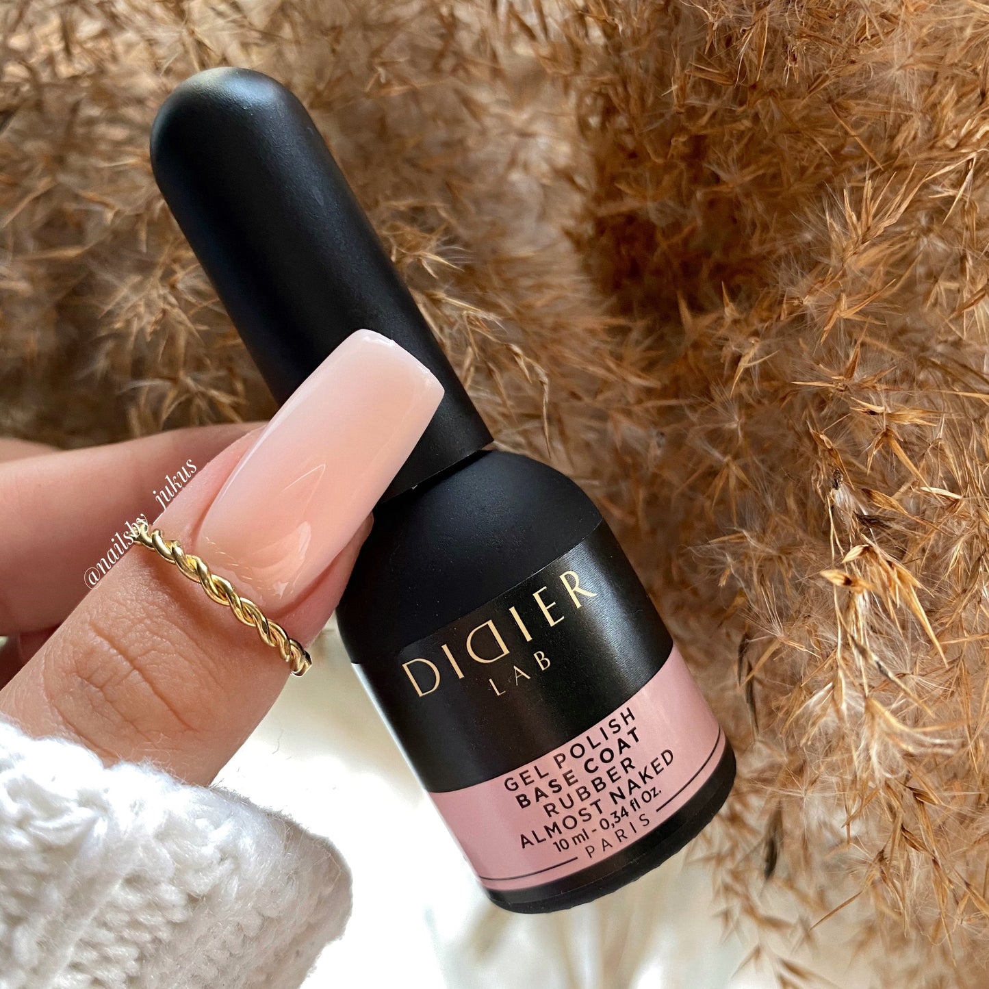 Geelialuslakka Rubber Almost naked HEMA & TPO vapaa Didier Lab 10ml