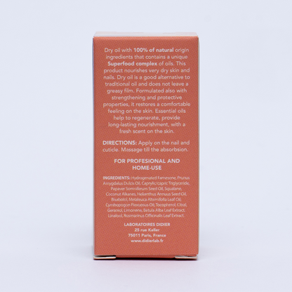 Kuivaöljy kynsille ja kynsinauhoille "Didier Lab BEAUTE" 5ml
