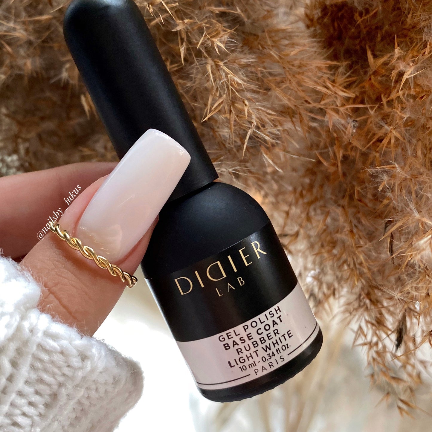 Geelialuslakka Rubber Light white HEMA & TPO vapaa Didier Lab 10ml