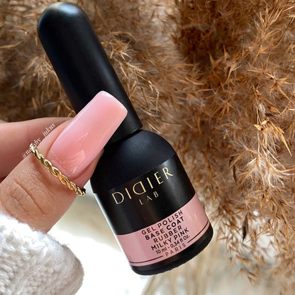 Geelialuslakka Rubber Milky Pink HEMA & TPO VAPAA Didier Lab 10ml