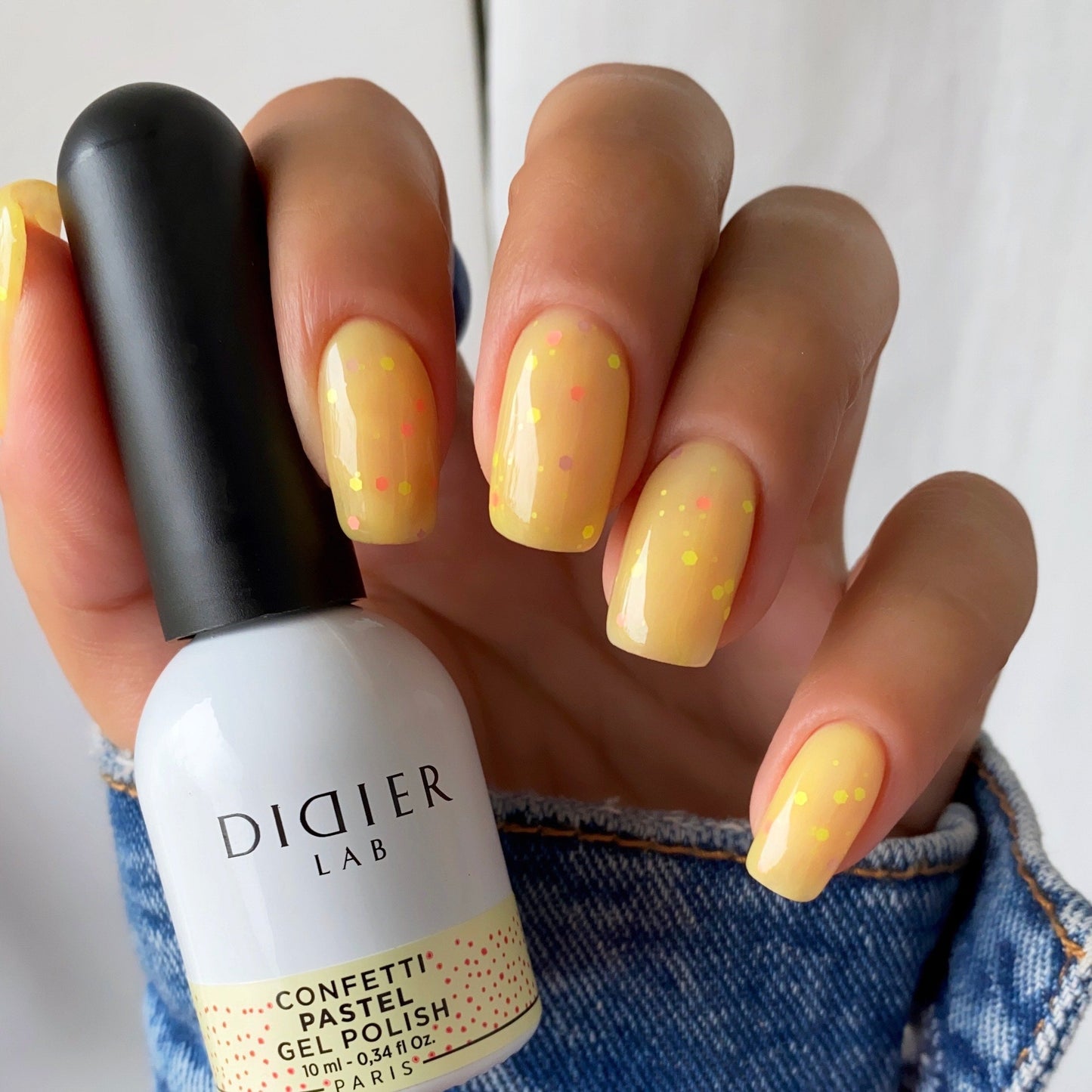 Geelilakka, Confetti Pastel, HEMA & TPO vapaa Didier Lab, 10ml