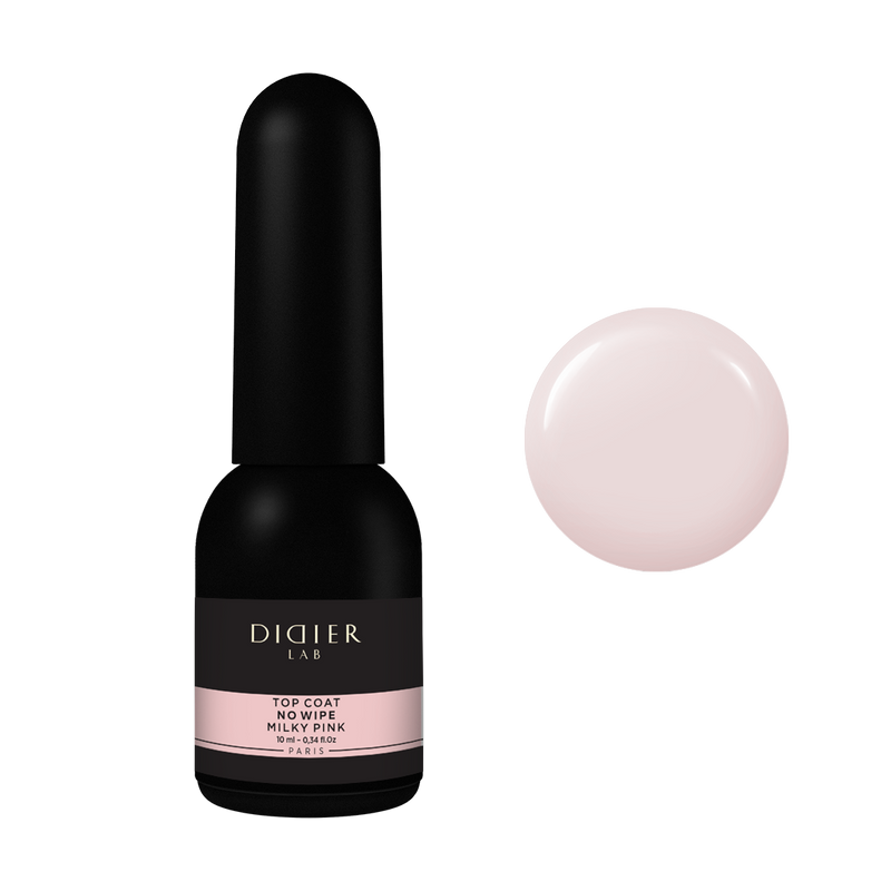 Geelipäällyslakka top coat no wipe Milky Pink, hema & tpo free Didier lab, 10ml