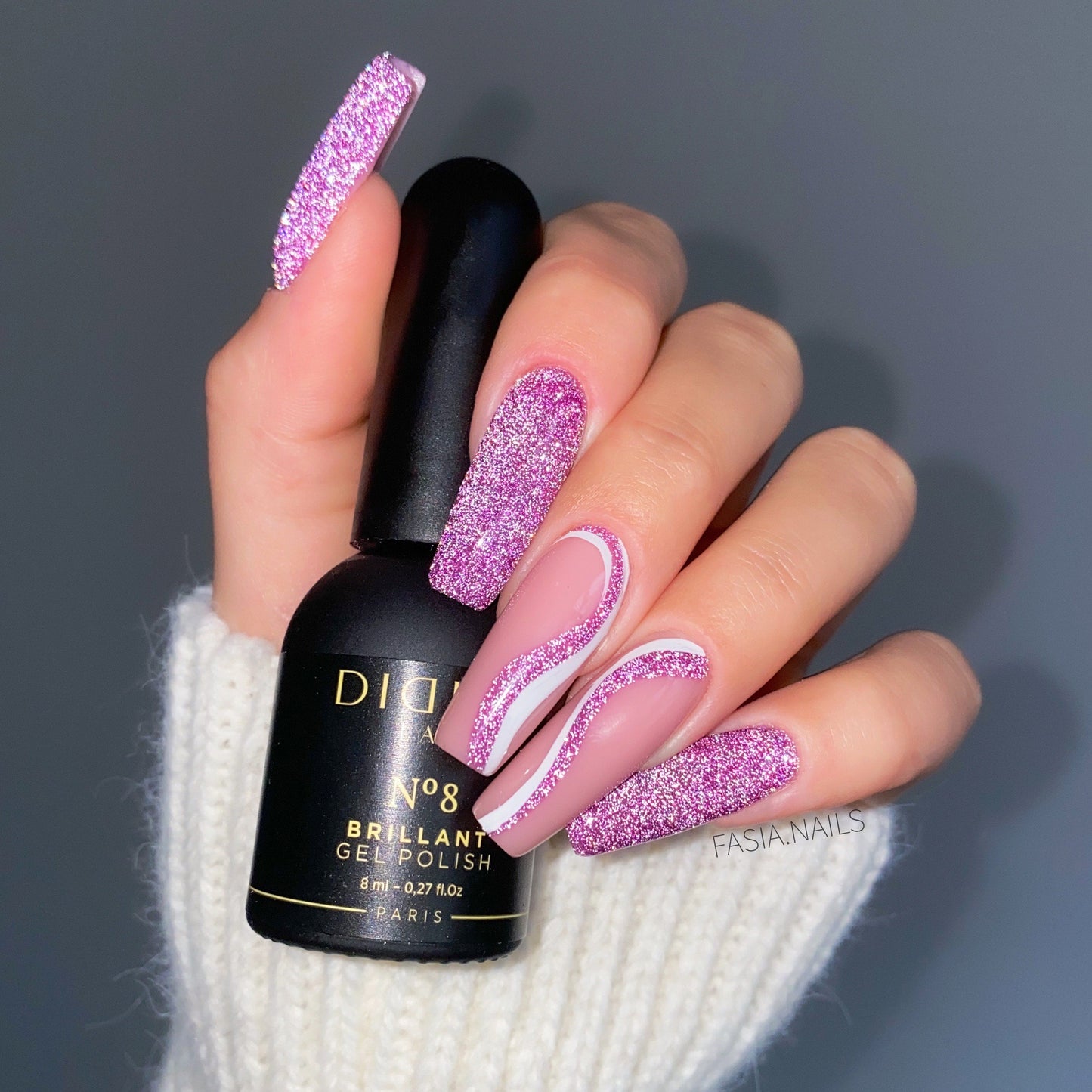 Geelilakka, Brillant, No8, Didier Lab, 8ml