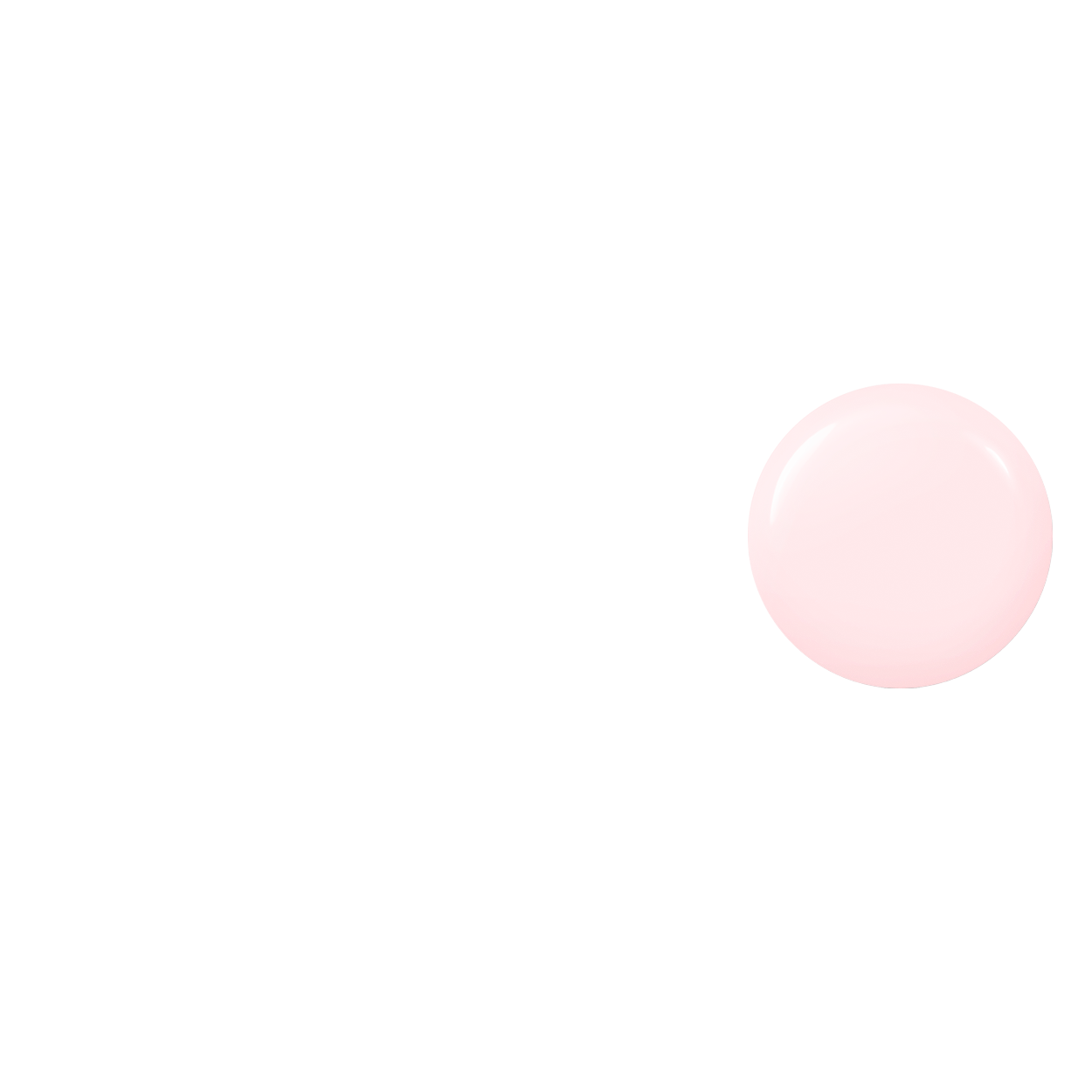 Geelialuslakka Rubber Milky Pink HEMA & TPO VAPAA Didier Lab 10ml