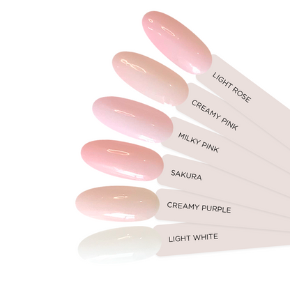 Geelialuslakka Rubber Milky Pink HEMA & TPO VAPAA Didier Lab 10ml